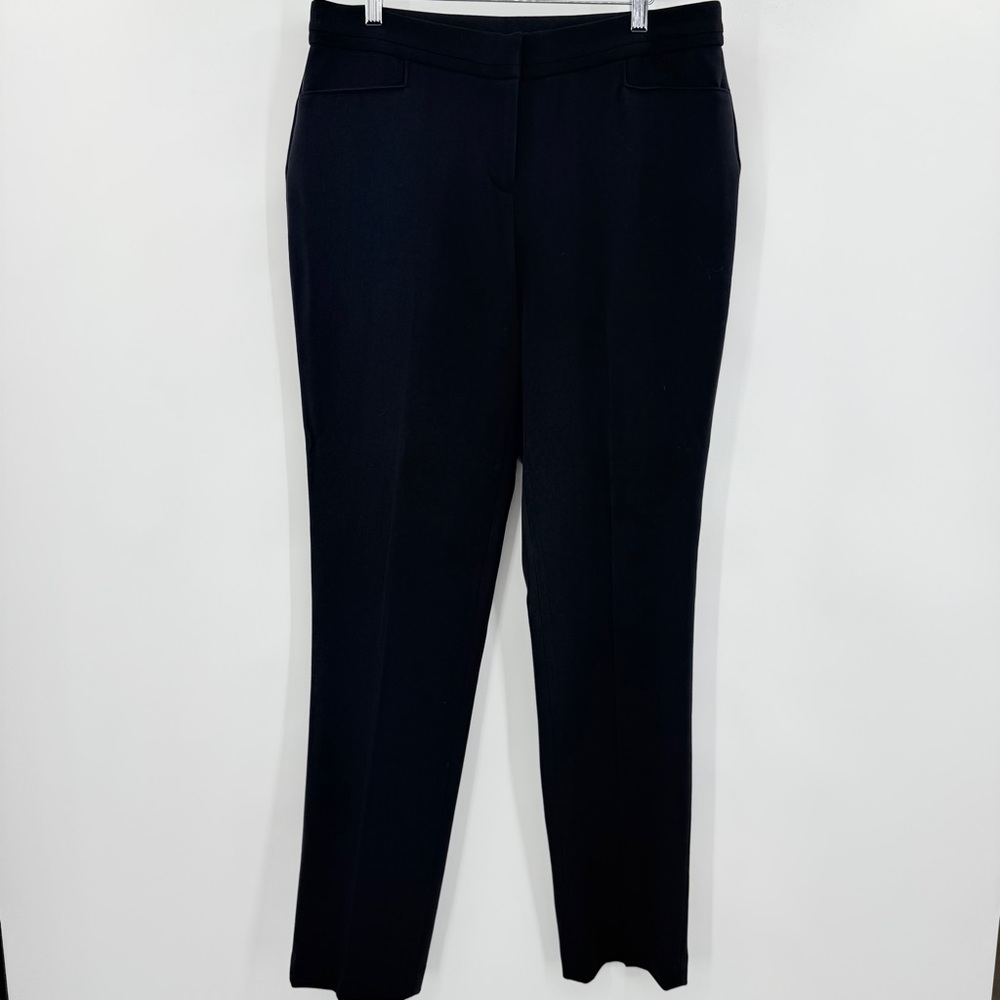Rafaella Black Women's Curvy Gabardine Slim Leg Dress Work‎ Career Pants Size 10